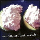 Avocado med tunmoussefyldt