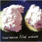Avocado med tunmoussefyldt
